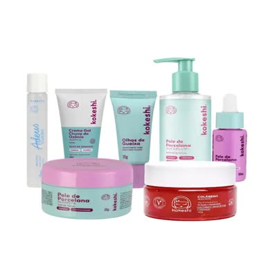 Kit Skincare Facial Premium Kokeshi